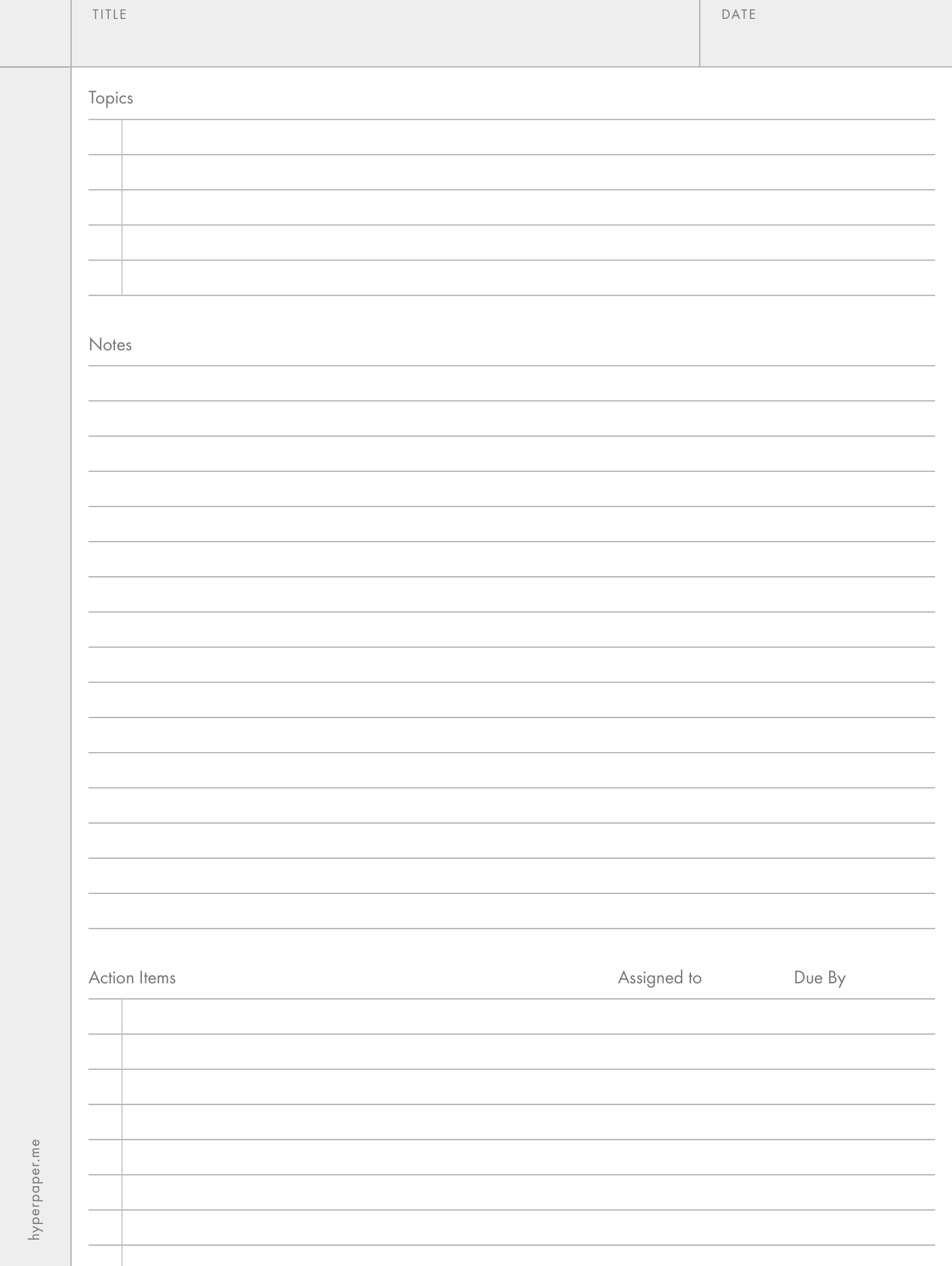 Free Templates For ReMarkable Tablets